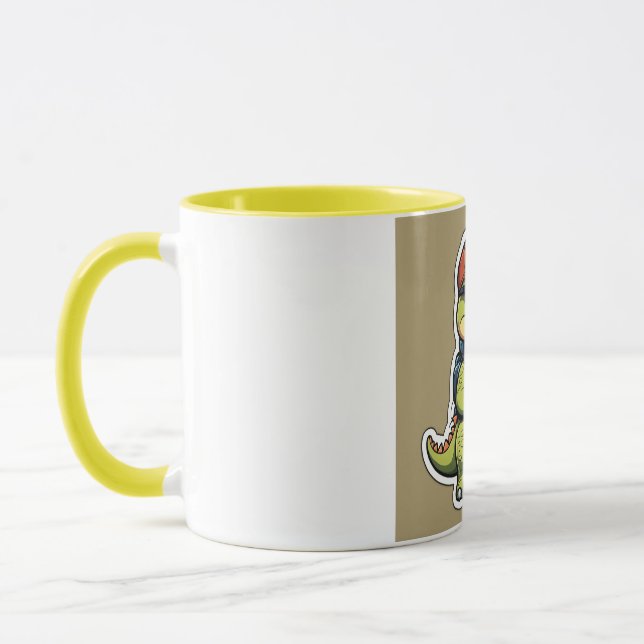 Cute-dekal stil Dinosaur Mugg (Vänster)