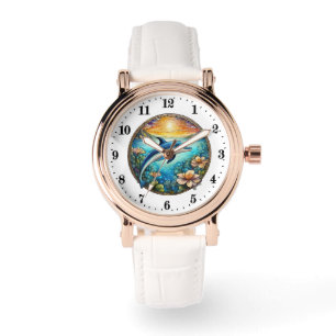 Cute-delphin dam armbandsur