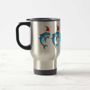 Cute delphin med Santa hat-tecknad Resemugg