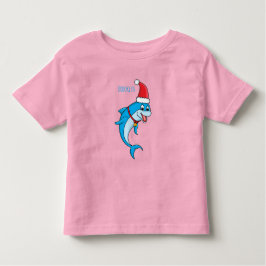 Cute delphin med Santa hat-tecknad T Shirt