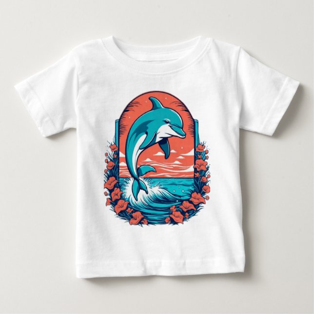 Cute delphin t shirt (Framsida)