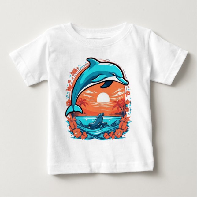 Cute delphin t shirt (Framsida)