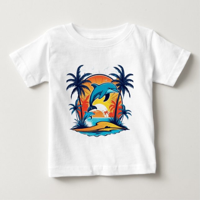 Cute delphin t shirt (Framsida)