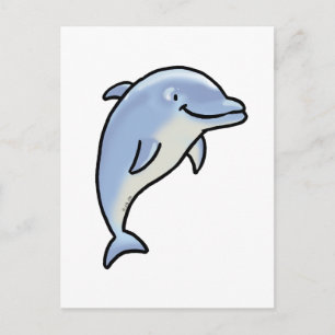 Cute delphin vykort