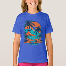 Cute Delphins som hoppar i havet T-Shirt