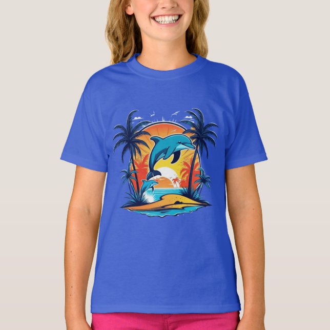 Cute Delphins T-Shirt (Framsida)
