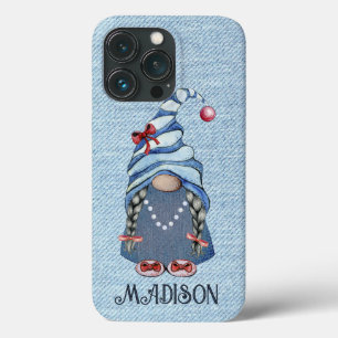 Cute Denim Gnome Girl