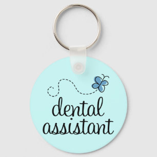 Cute Dental Assistant Nyckelring