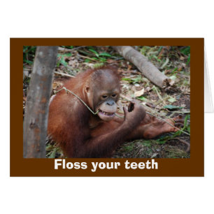 Cute Dental Health Adding for Teeth Hälsningskort