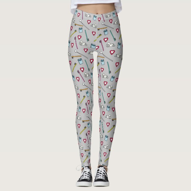 Cute Dental Leggings (Framsida)