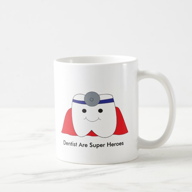 Cute Dentist är Anpassadet Toppen Heroes Kaffemugg (Höger)