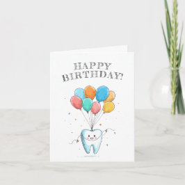 Cute Dentist Birthday Kort