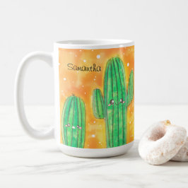 Cute Desert Cactus Kaffemugg