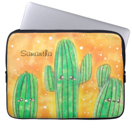 Cute Desert Cactus Laptop Fodral