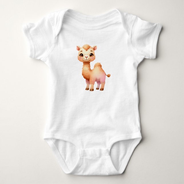 Cute Desert Camel Safari Animal T Shirt (Framsida)
