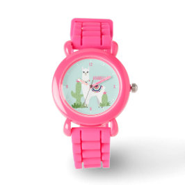 Cute Desert Llama Personlig Girl's Armbandsur