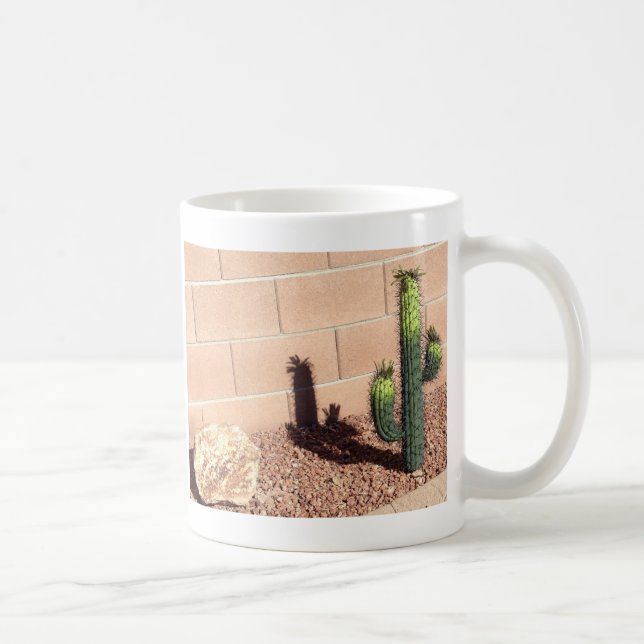Cute Desert Saguaro Cacti Coffee Mugg (Höger)
