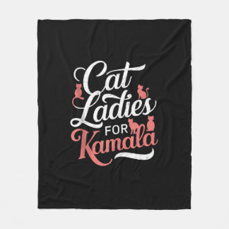 Cute Design - Cat Dam för Kamala med Kat Fleecefilt