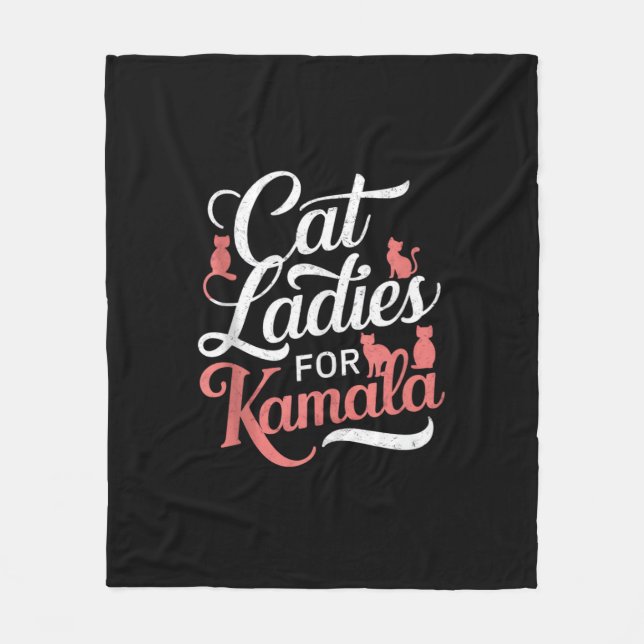 Cute Design - Cat Dam för Kamala med Kat Fleecefilt (Framsidan)