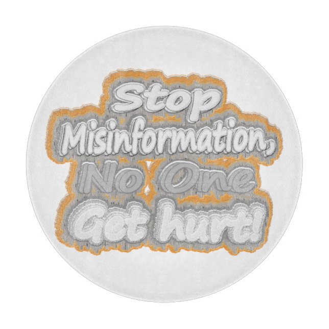 Cute Design för "Stoppa felinformation". Köp nu (Framsidan)