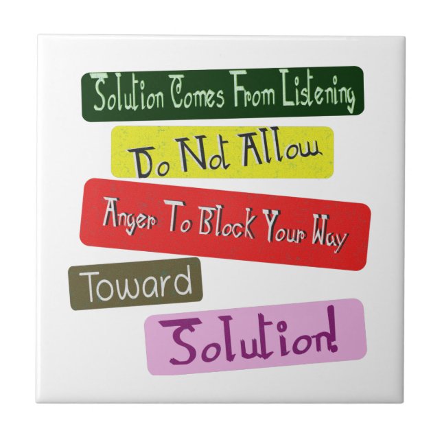 Cute Design för "Way Toward Solution". Köp nu Kakelplatta (Framsidan)