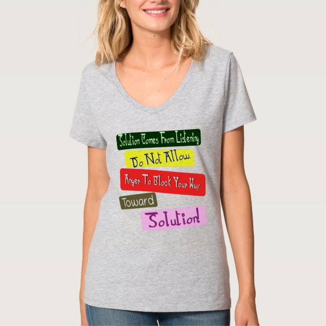 Cute Design för "Way Toward Solution". Köp nu T Shirt (Framsida)