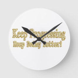 Cute Design handlar om "Behållans fortskridande".  Rund Klocka