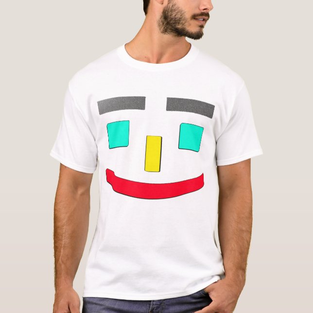 Cute Design "Lycklig Ansikte". Köp nu T Shirt (Framsida)