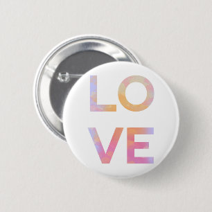 Cute-design med positiv ord KÄRLEK Knapp