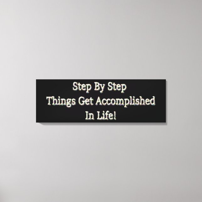 Cute Design med "steg för steg". Köp nu Canvastryck (Framsida)