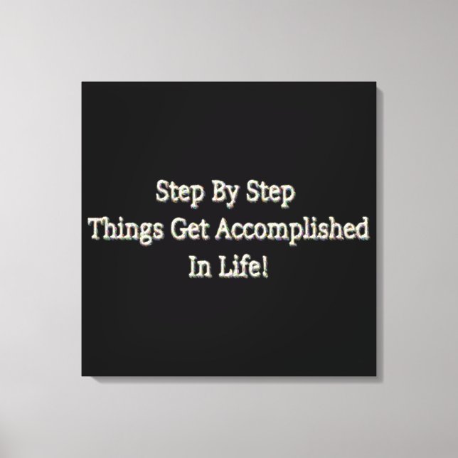 Cute Design med "steg för steg". Köp nu Canvastryck (Framsida)