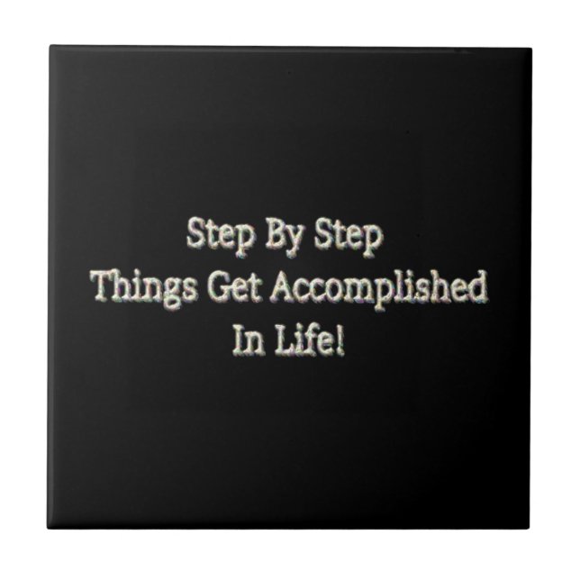 Cute Design med "steg för steg". Köp nu Kakelplatta (Framsidan)