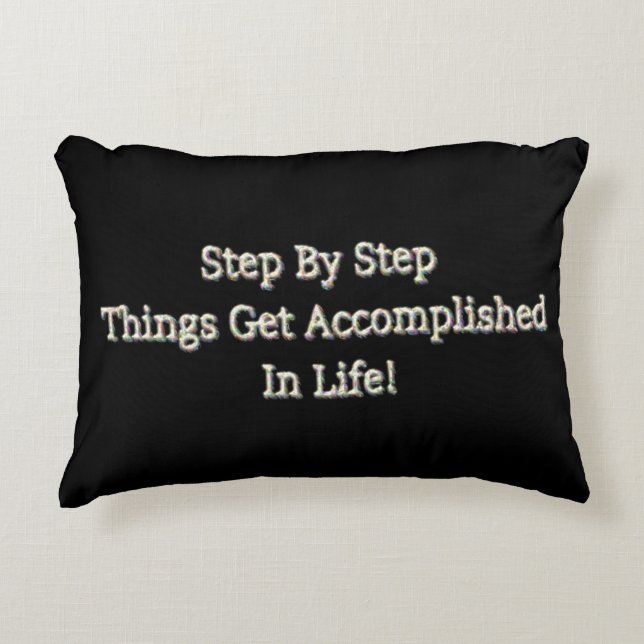 Cute Design med "steg för steg". Köp nu Prydnadskudde (Framsidan)