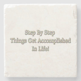 Cute Design med "steg för steg". Köp nu Stenunderlägg
