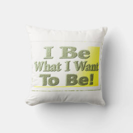 Cute Design Om "Jag är" T-Shirt Kudde