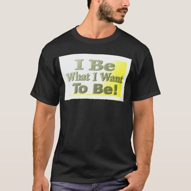 Cute Design om "jag BE" T Shirt (Framsida)