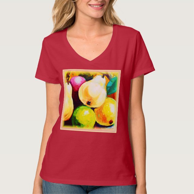 Cute Design. "Pears Träd". Köp nu T Shirt (Framsida)