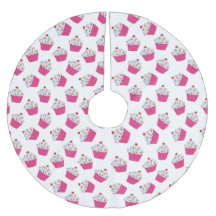 Cute Dessert Bright Rosa Cupcoa Mönster