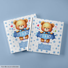 Cute Det är en pojkgäst bok för babyduschen party