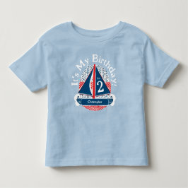Cute Det är min födelsedag Nautical Sailboat T Shirt