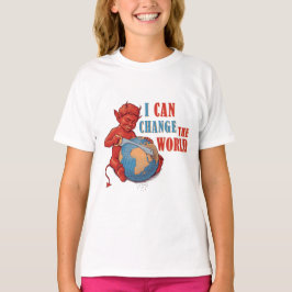 Cute Devil Kid Cartoon – Funny Dark Humor Design T Shirt