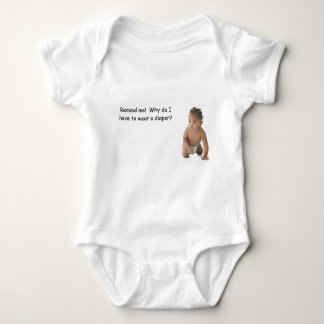 Cute Diaper Baby Covering T Shirt