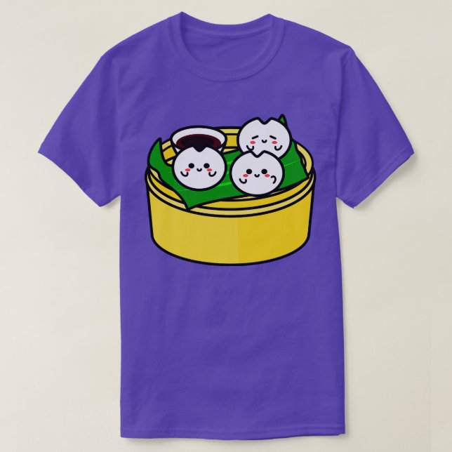 Cute Dim Sum Illustration T Shirt (Design framsida)