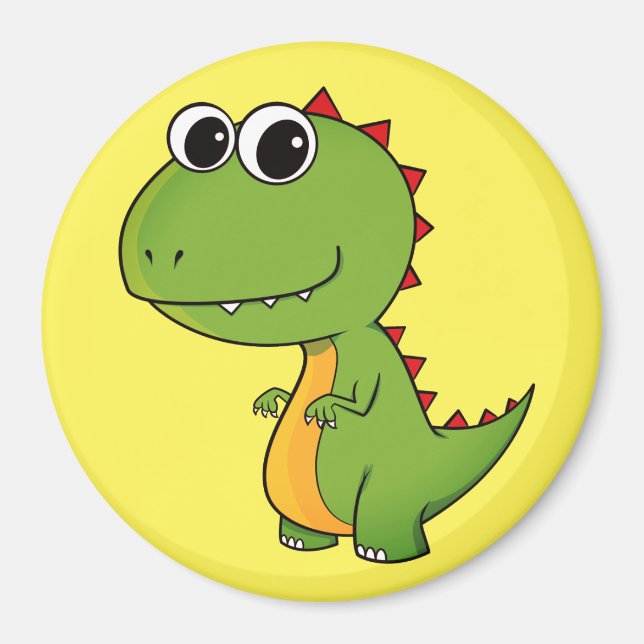 Cute Dino Dinosaur Magnet (Framsidan)