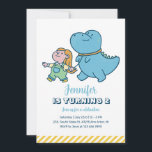 Cute Dino Friend Dinosaur Girls Birthday Inbjudningar<br><div class="desc">För barn för rutdesign,  pojkar eller flickor som kärlek dinosaur,  dino-tecknad,  T-rex och andra dinosauriarter. Perfekt för födelsedagsfest av Jurassic-tema. Du kan anpassa ordalydelsen så att den passar för andra tillfällen.</div>