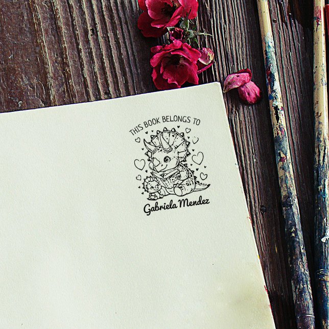 Cute Dino Mamma bokmärke Stämpel (Skapare uppladdad)