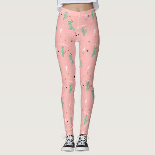 Cute Dino och Cactus On point Leggings