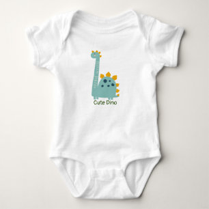 Cute Dino Personlig Baby Bodykostym T Shirt