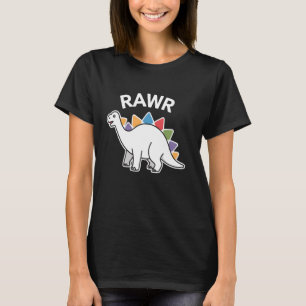 Cute Dino Rawr Dinosaur Roaring Funny Kid Dino-bil T Shirt