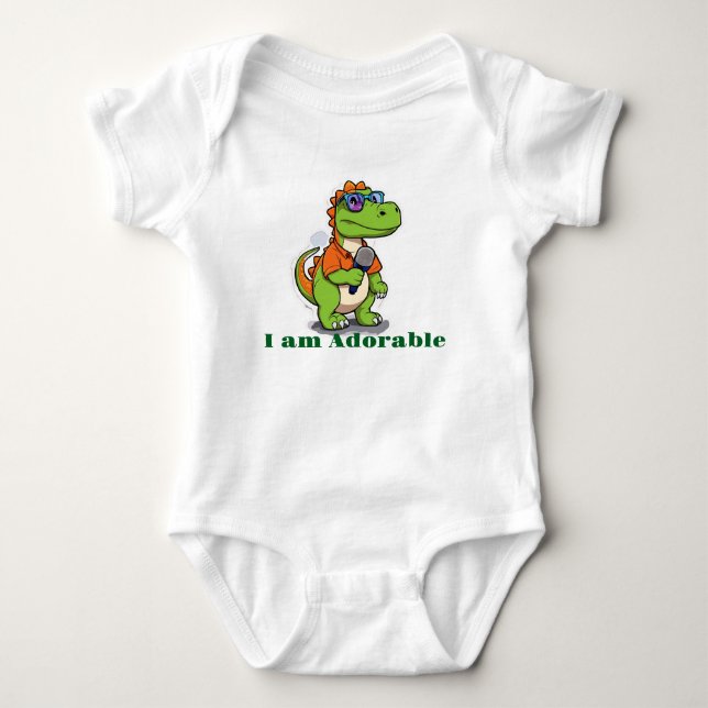 Cute Dino T Shirt (Framsida)